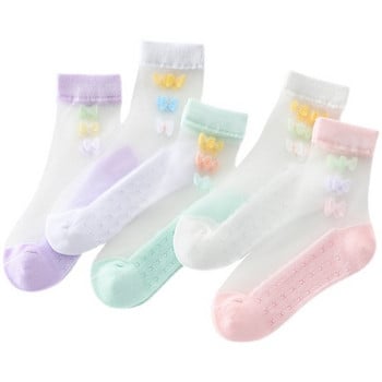 Детски чорапи с флорални мотиви