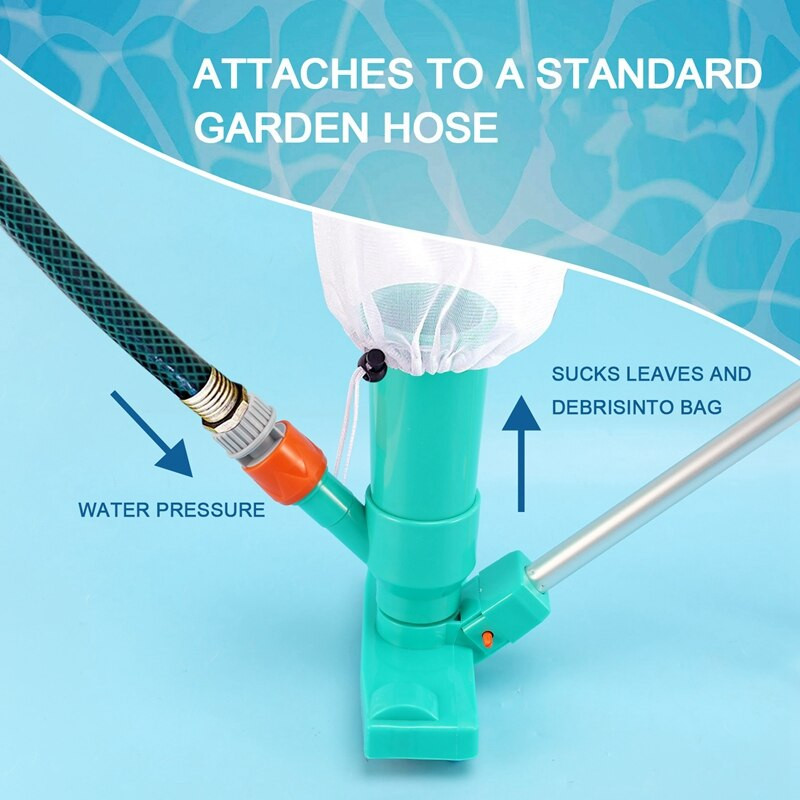 Baseino vakuuminis povandeninis valymo šepetys, skirtas antžeminiams baseinams, SPA, tvenkiniams, pripučiamiems baseinams