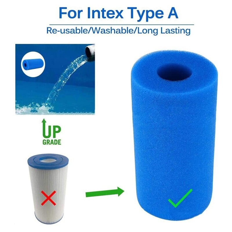 Filter za bazen - Filter uložak spužva za Intex tip H Filter zamjenski uložak za višekratnu upotrebu za bazen