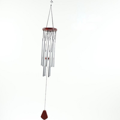Metaliniai vėjo varpeliai pakabukas medžio masyvo diskas Nordic Creative metalo vamzdžių pakabukas sodas terasa balkonas kabantis dekoro papuošalai