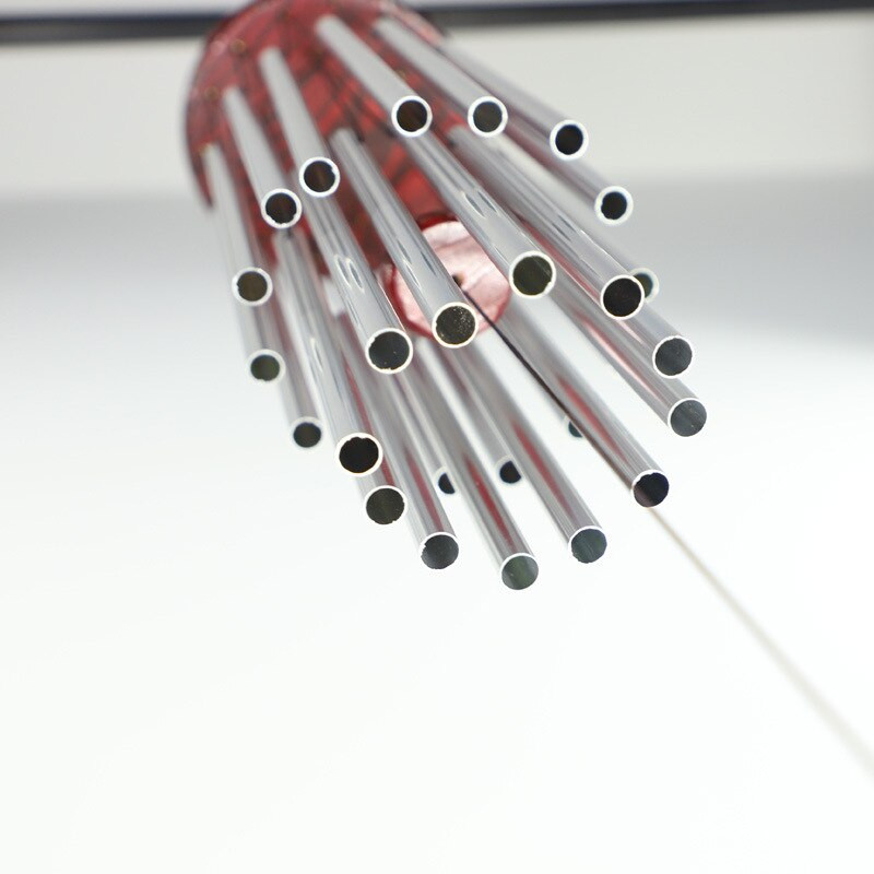 Metaliniai vėjo varpeliai pakabukas medžio masyvo diskas Nordic Creative metalo vamzdžių pakabukas sodas terasa balkonas kabantis dekoro papuošalai