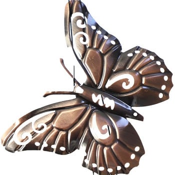 Градинарска декорация Вятърни камбанки Европейски и американски метални пеперуди Вятърни камбанки Декорация на домашна градина Външна месингова тръбна камбана