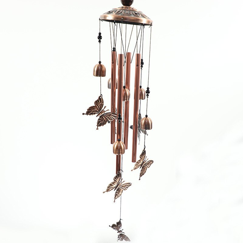 Sodo dekoravimas vėjo varpelis europietiškas ir amerikietiškas metalinis drugelis vėjo varpeliai namų sodo dekoravimas lauko žalvarinis vamzdinis varpas