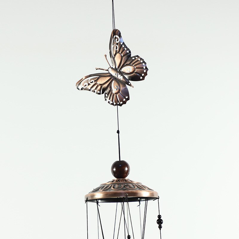 Sodo dekoravimas vėjo varpelis europietiškas ir amerikietiškas metalinis drugelis vėjo varpeliai namų sodo dekoravimas lauko žalvarinis vamzdinis varpas