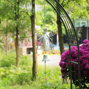Διακόσμηση Εξωτερικού Κήπου Σιδερένιος Άγγελος Άνεμος Carillon Κουδούνι Μαντεμένιο Αυλή Μπαλκόνι Τυχερή Κρεμαστά Vintage Στολίδια Wind Chimes
