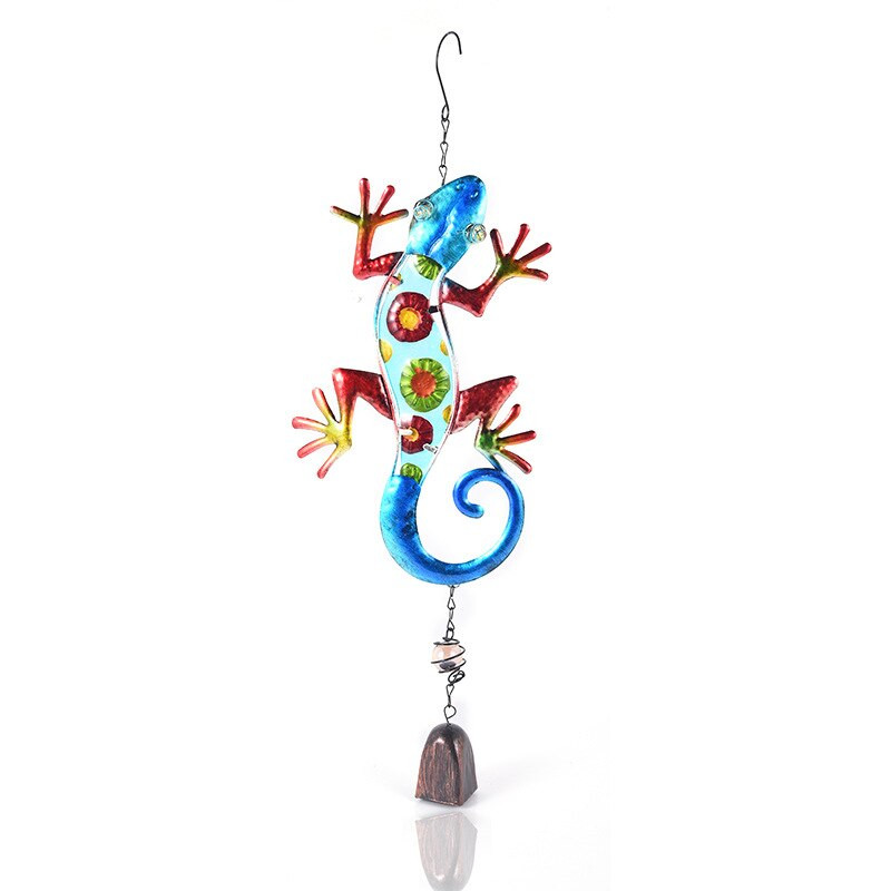 Clopoțel de vânt din metal de grădină, sticlă pictată, muzică pentru balcon, în aer liber, agățat decor Animale norocoase, ornamente decorative, eolieni