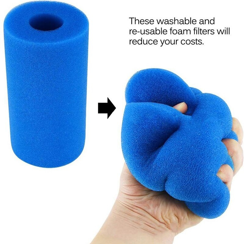 Baseino filtras – filtro kasetės kempinė „Intex Type H“ filtro daugkartinio naudojimo pakaitinė kasetė, skirta baseinui