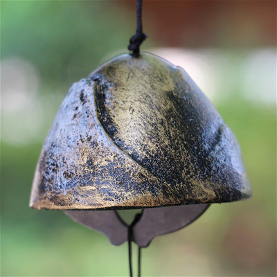 Clopoței de vânt japonez în aer liber, acasă, grădină, balcon, terasă, decorare norocoasă, fier metalic, ornamente pentru bufnițe, clopoței de vânt.