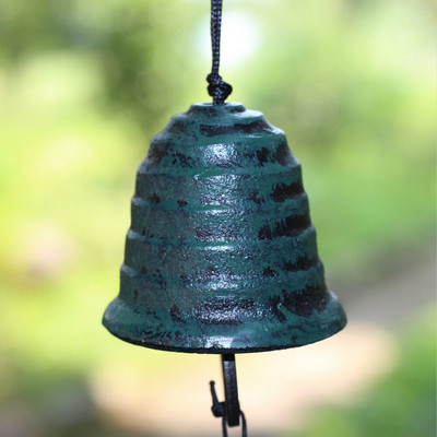Clopoței de vânt japonez în aer liber, acasă, grădină, balcon, terasă, decorare norocoasă, fier metalic, ornamente pentru bufnițe, clopoței de vânt.