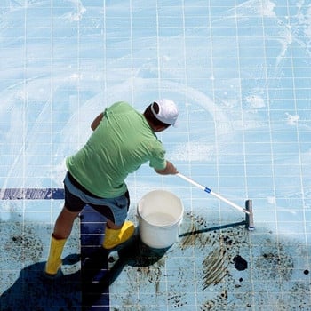 Βούρτσα πισίνας, βούρτσα τοίχου και πλακιδίων πισίνας 18 ιντσών Καθαρισμός πισίνας βούρτσα αντικατάστασης κεφαλής βούρτσας, μπλε