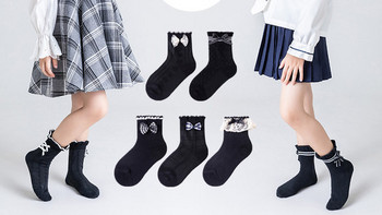 Детски чорапи с дантела или панделки за момичета