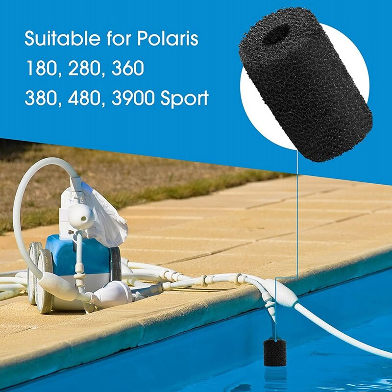 36 pachete de curățat pentru piscine de înaltă densitate Scrubber cu furtun negru pentru Polaris Vac- 180, 280, 360, 380, 480, 3900 Sport Modele