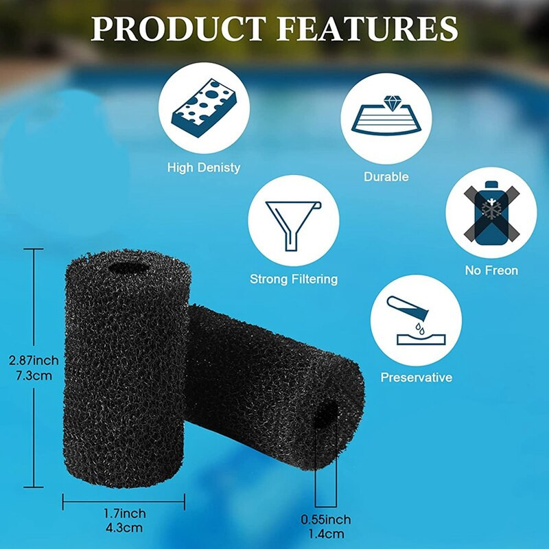 36 pachete de curățat pentru piscine de înaltă densitate Scrubber cu furtun negru pentru Polaris Vac- 180, 280, 360, 380, 480, 3900 Sport Modele