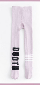 Kevad-sügis laste sukkpüksid tüdrukutele kirjaga