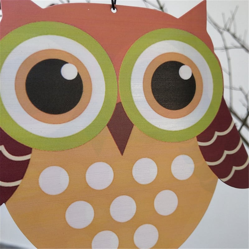 Iron Owl Wind Chimes Viseće zvono na vjetar Vrtlarski ukrasi Balkon Prozorska daska Viseće zvono Unutarnji vanjski ukrasi