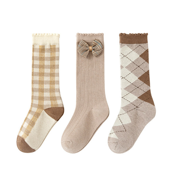 Vaikiškos kojinės su 3D kaspinu