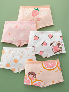 Įvairių spalvų vaikiški bokseriai mergaitėms