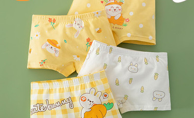 Įvairių spalvų vaikiški bokseriai mergaitėms