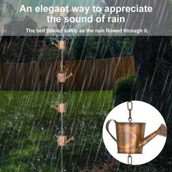 Βραστήρας Βροχή Αλυσίδα Μεταλλικοί Δακτύλιοι Βραστήρες Βροχή Αλυσίδες Διακοσμητικές Αλυσίδες Βροχής Κρεμαστά Αλυσίδα Βροχής Διακόσμηση Κήπου