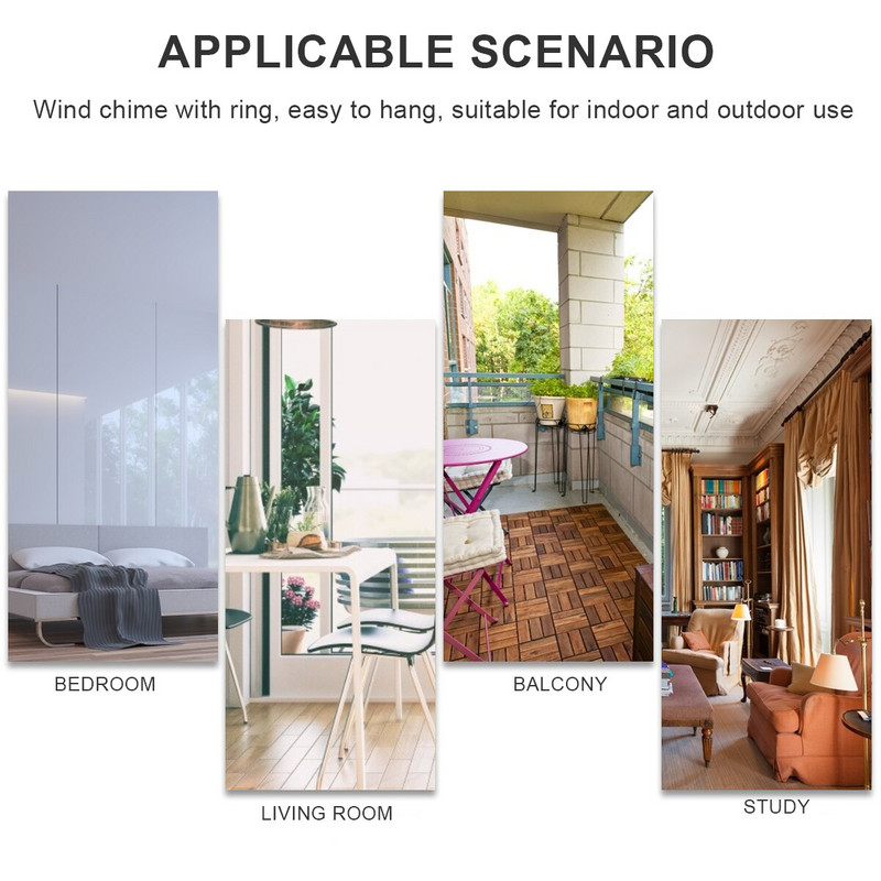 Clopoței mari de vânt, elefant, pasăre, de 85 cm, cu cârlig, agățători, cu sunet clar, clopoței de vânt retro memorial din metal