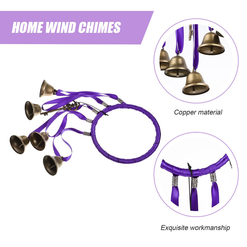 Wind Chimes Bell Chime Vintage Garden Bells Viseća dekoracija Bakrena zidna skulptura Vješalica Vrata Vještica Wiccan Outdoorshopkeeper