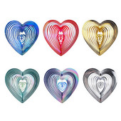 Geometrinės dailės širdies vėjo suktukas Sodo kiemas Art vėjo suktukas Puikus pasirinkimas jūsų namams