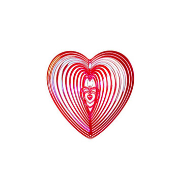 Геометрично изкуство Сърце Ветровъртач Градина Двор Арт Ветровъртачи Биещо сърце Ветровъртач Перфектен избор, за да направите вашата къща