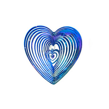 Геометрично изкуство Сърце Ветровъртач Градина Двор Арт Ветровъртачи Биещо сърце Ветровъртач Перфектен избор, за да направите вашата къща