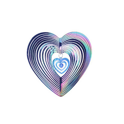 Geometrinės dailės širdies vėjo suktukas Sodo kiemas Art vėjo suktukas Puikus pasirinkimas jūsų namams