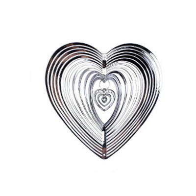 Geometrinės dailės širdies vėjo suktukas Sodo kiemas Art vėjo suktukas Puikus pasirinkimas jūsų namams