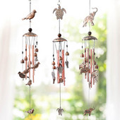 Vėžlių varpeliai – sodo vakarėlio lauko vėjo varpelių pakabukas Unikalūs lauko vėjo varpeliai vidaus ir lauko dekoravimui