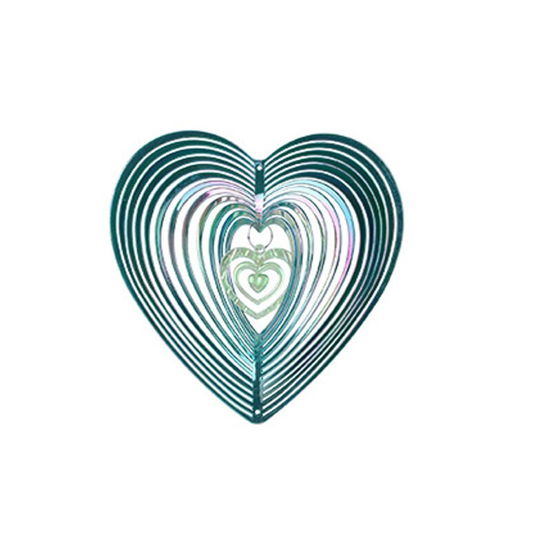 Geometrinės dailės širdies vėjo suktukas Sodo kiemas Art vėjo suktukas Puikus pasirinkimas jūsų namams