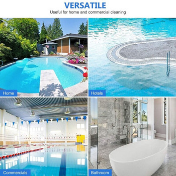 Βούρτσα πισίνας, Βούρτσα τοίχου και πλακιδίων πισίνας 18 ιντσών Καθαρισμός πισίνας βούρτσας αντικατάστασης κεφαλής βούρτσας, μπλε CNIM Hot
