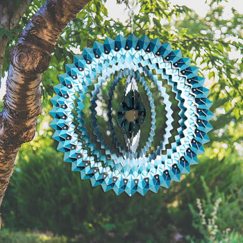 Wind Spinner от неръждаема стомана Wind Catcher Wind Chime Въртящ се вятър Chime Hang Decoration Spinner Ornament