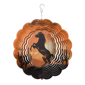 Clopoței rotativ stereo din oțel inoxidabil, clopoței colorate, ornamente suspendate, clopoței de vânt din metal, stâlp suspendat, decorare pentru grădină