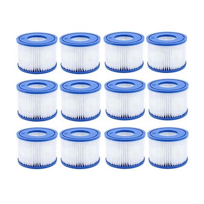Filtar za bazen od 12 komada, zamjenski uložak tipa VI za Bestway Spa, filtri za vruće kade za Lay-Z-Spa, za Coleman Saluspa filter
