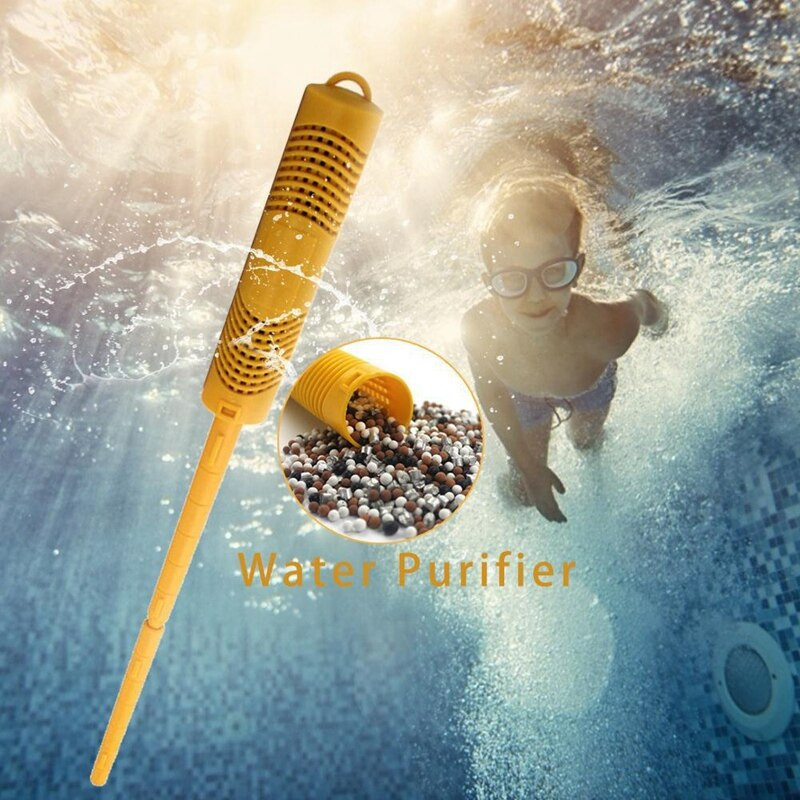 Pachet de 5 bastoane minerale SPA în filtru pentru cadă cu hidromasaj, SPA, piscină, cartuș de filtru pentru iaz cu pești, durează 4 luni