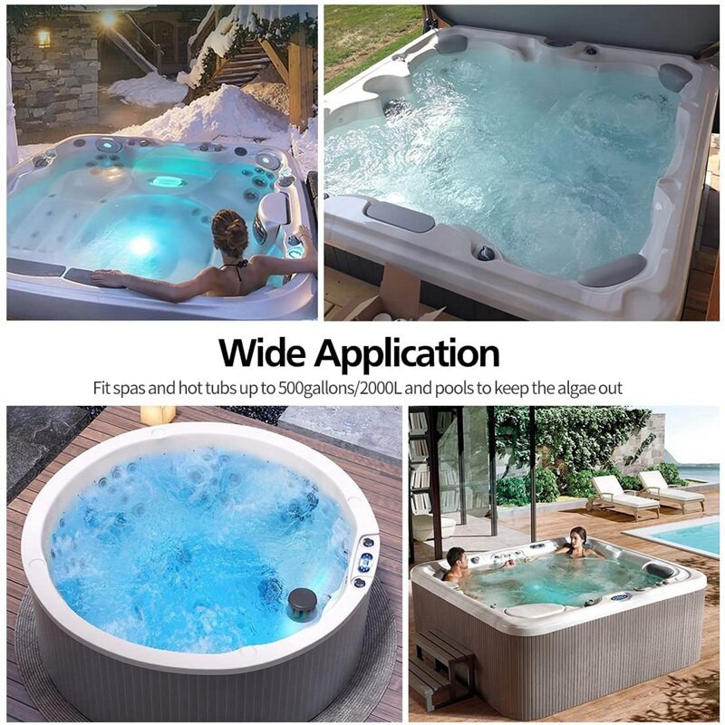 Pachet de 5 bastoane minerale SPA în filtru pentru cadă cu hidromasaj, SPA, piscină, cartuș de filtru pentru iaz cu pești, durează 4 luni