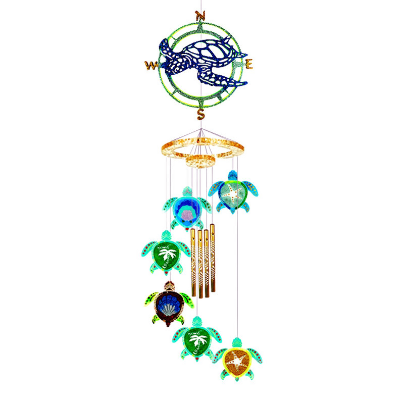 Kornjača Wind Chimes Kalupi od smole Silikonski komplet Morska kornjača Wind Spinner Epoksidni kalup Wind Chime Nabavka za ručni rad u domu