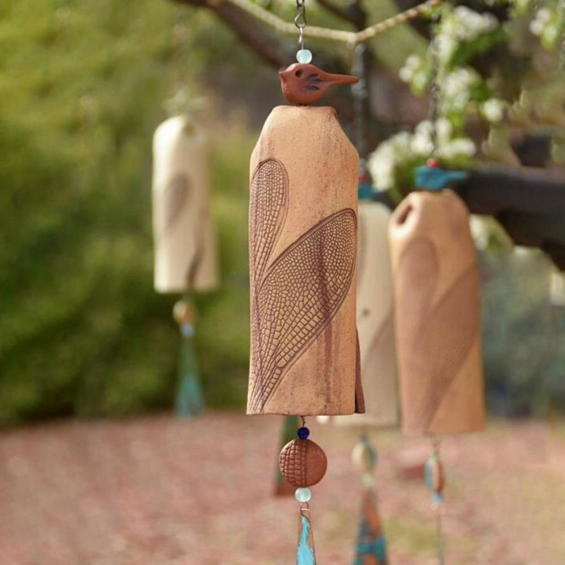 Lengvi, geri kaimiški, subtilūs rankų darbo vėjo varpeliai iš dervos vėjo varpeliai, unikalus modelis namams