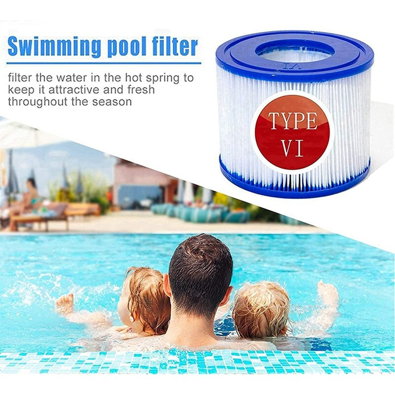 Filtar za bazen od 12 komada, zamjenski uložak tipa VI za Bestway Spa, filtri za hidromasažnu kadu za Lay-Z-Spa, za filter Coleman SaluSpa