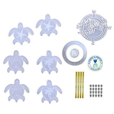 Szélcsengő formák epoxigyantához Sea Turtle Wind Spinner epoxi formához Epoxi szélcsengő öntőforma barkácsolt szélcsengő kulcstartóhoz