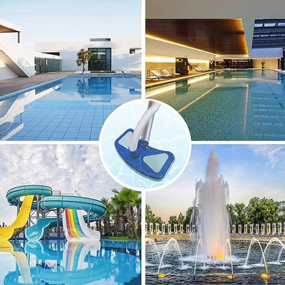 Accesorii pentru mașina de curățare a piscinei Cap de aspirare pentru piscină cu fluturi ponderat cu perii inferioare pentru curățarea piscinelor