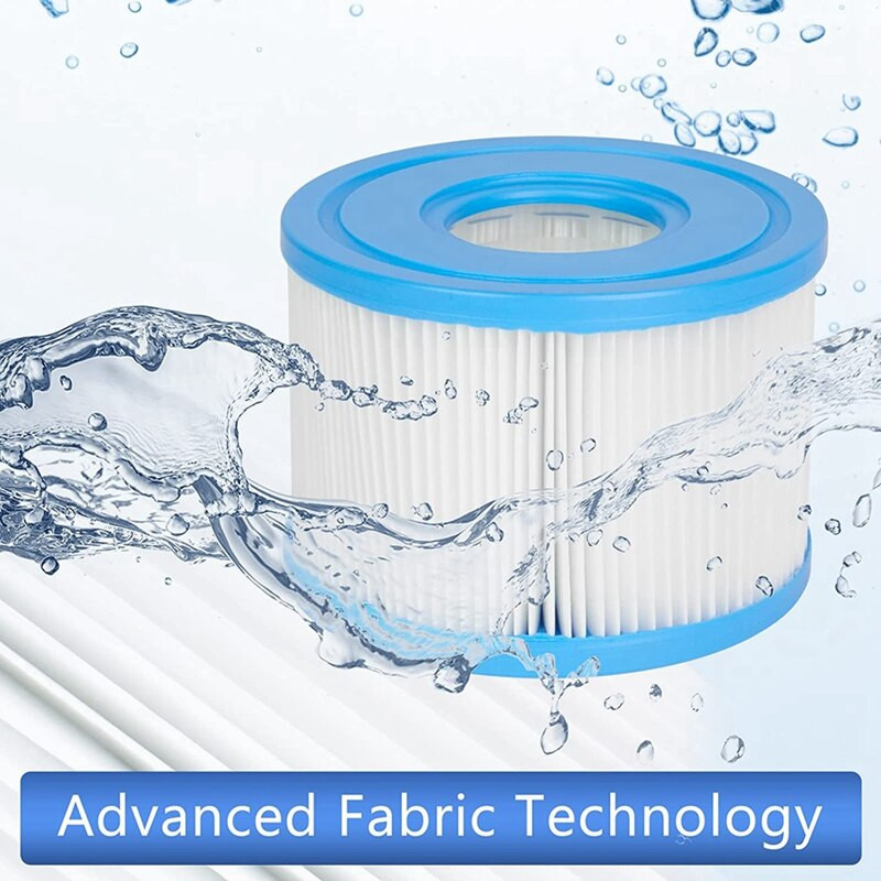 Tip S1 filtar za hidromasažnu kadu, kompatibilan za Intex Purespa, Easy Set Pool Spa filtar patrone 6-Pack