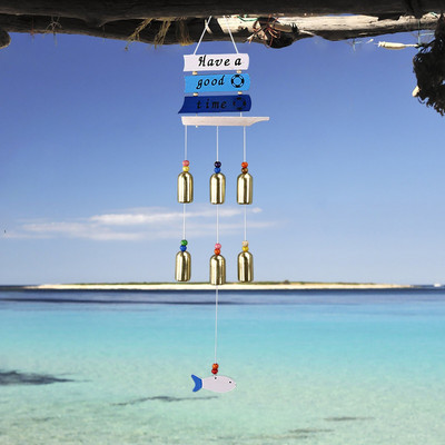 Buriavimo serija Vėjo varpeliai Papuošalai Gimtadienio dovanos Mediniai kelių varpelių vėjo varpeliai kambario vėjo varpeliai lauko LED jūros kriauklių vėjo varpeliai