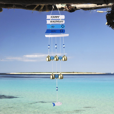 Buriavimo serija Vėjo varpeliai Papuošalai Gimtadienio dovanos Mediniai kelių varpelių vėjo varpeliai kambario vėjo varpeliai lauko LED jūros kriauklių vėjo varpeliai