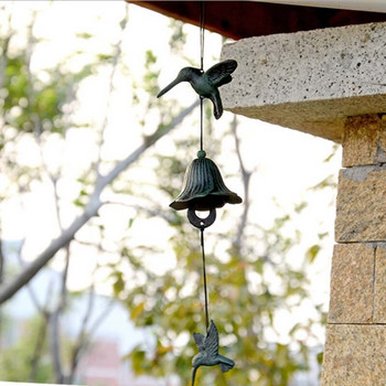 Νέα ιαπωνικά κουδούνια από χυτοσίδηρο Αγροτικά κουδούνια ανέμου Hummingbird