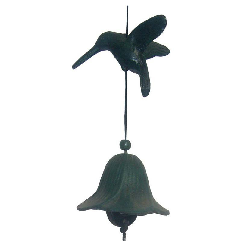 Nauji japoniško stiliaus ketaus vėjo varpeliai Kaimo vėjo varpeliai Hummingbird ketaus vėjo varpeliai