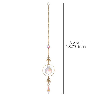 Seturi de pandantive cu cristale colorate, decorațiuni pentru nuntă, pendante cu cristale artificiale, decorațiuni pentru grădinărit, artizanat, cadouri de aniversare