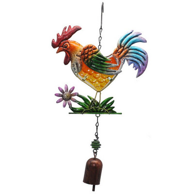 1PC Pijetao Vjetar zvona Željezni zanati Wind Chime cijevi ukrasi 75 cm balkon dvorište kreativni metalni privjesci